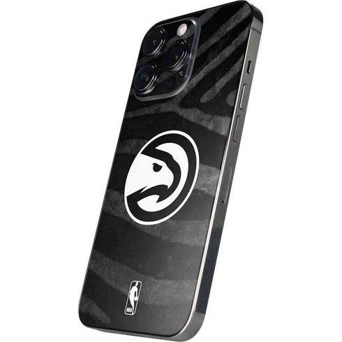NBA Atlanta Hawks Black Animal Print iPhone 15 Pro Max Skin
