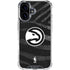 NBA Atlanta Hawks Black Animal Print iPhone 16 Plus Clear Case