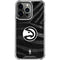 NBA Atlanta Hawks Black Animal Print iPhone 16 Pro Clear Case