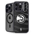 NBA Atlanta Hawks Black Animal Print iPhone 16 Pro Kickstand Case