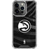 NBA Atlanta Hawks Black Animal Print iPhone 16 Pro Max Clear Case
