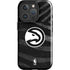 NBA Atlanta Hawks Black Animal Print iPhone 16 Pro Max Impact Case