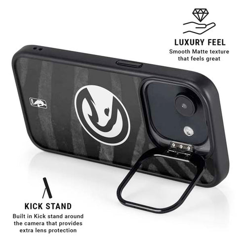 NBA Atlanta Hawks Black Animal Print iPhone 16e Kickstand Case