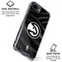 NBA Atlanta Hawks Black Animal Print iPhone 16e Clear Case