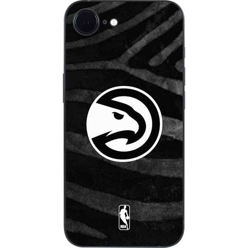NBA Atlanta Hawks Black Animal Print iPhone 16e Skin