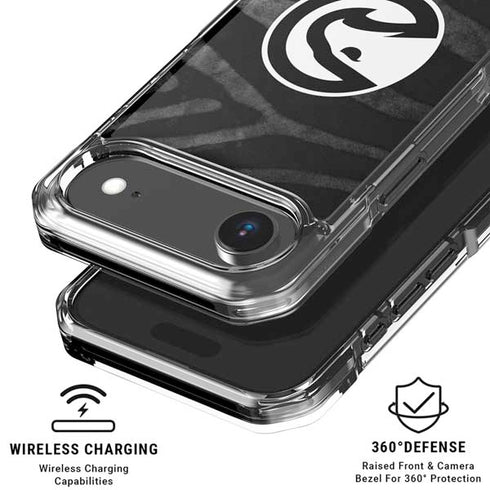 NBA Atlanta Hawks Black Animal Print iPhone 17 Air Clear Case