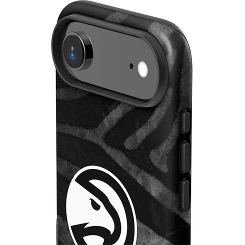 NBA Atlanta Hawks Black Animal Print iPhone 17 Air Impact Case