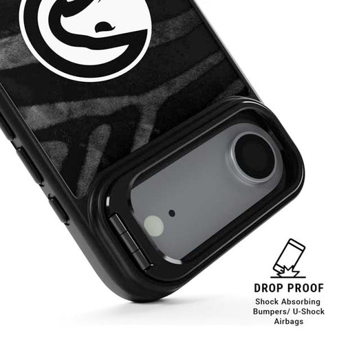NBA Atlanta Hawks Black Animal Print iPhone 17 Air Kickstand Case