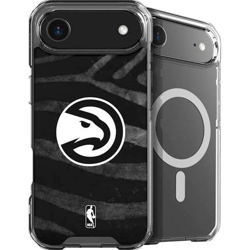 NBA Atlanta Hawks Black Animal Print iPhone 17 Air MagSafe Case