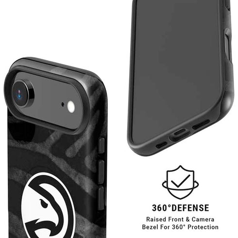 NBA Atlanta Hawks Black Animal Print iPhone 17 Air Magsafe Impact Case