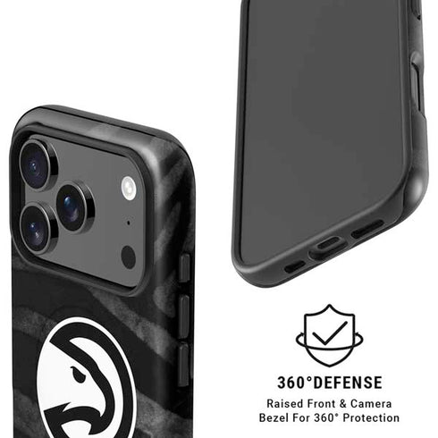 NBA Atlanta Hawks Black Animal Print iPhone 17 Pro Magsafe Impact Case