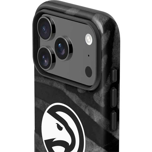 NBA Atlanta Hawks Black Animal Print iPhone 17 Pro Max Impact Case