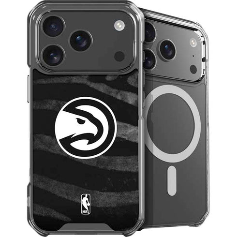 NBA Atlanta Hawks Black Animal Print iPhone 17 Pro Max MagSafe Case