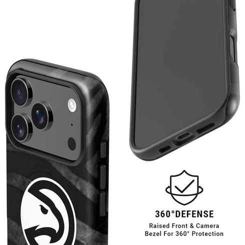 NBA Atlanta Hawks Black Animal Print iPhone 17 Pro Max Magsafe Impact Case