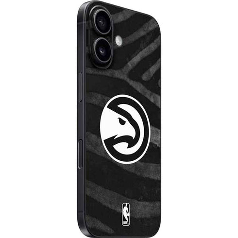 NBA Atlanta Hawks Black Animal Print iPhone 17 Skin