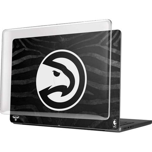 NBA Atlanta Hawks Black Animal Print MacBook Pro 14in (2021-24) Case plus Skin