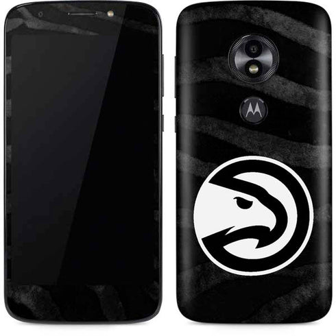 NBA Atlanta Hawks Black Animal Print Moto E5 Play Skin