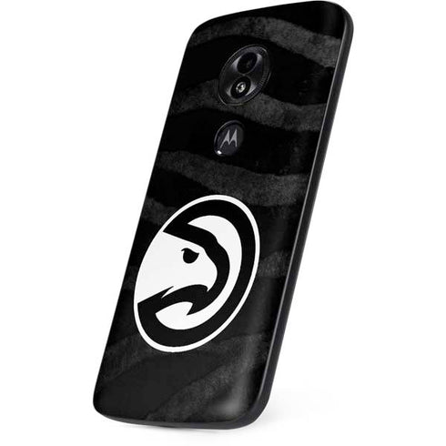 NBA Atlanta Hawks Black Animal Print Moto E5 Play Skin