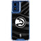 NBA Atlanta Hawks Black Animal Print Moto G 5G (2024) Clear Case