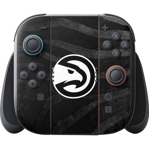 NBA Atlanta Hawks Black Animal Print Nintendo Switch 2 (2025) with Joy-Con Skin