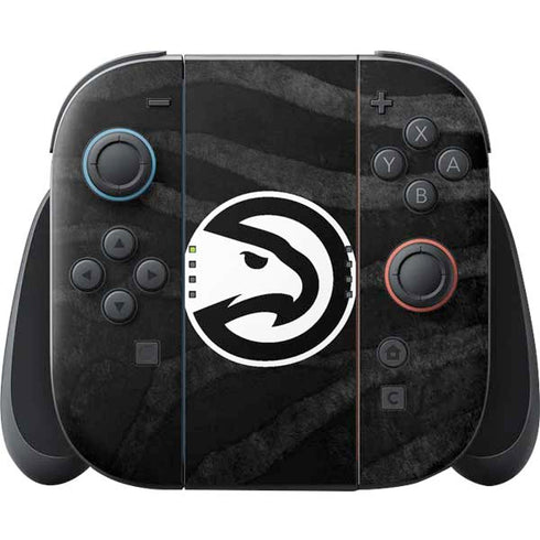 NBA Atlanta Hawks Black Animal Print Nintendo Switch 2 (2025) Joy-Con Controller Skin