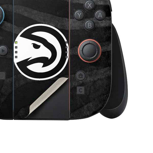 NBA Atlanta Hawks Black Animal Print Nintendo Switch 2 (2025) Joy-Con Controller Skin