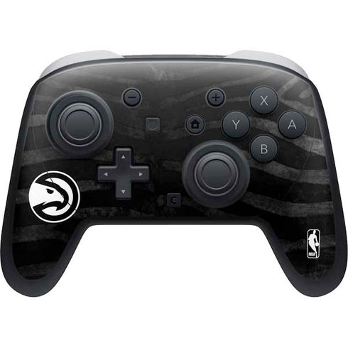 NBA Atlanta Hawks Black Animal Print Nintendo Switch 2 (2025) Pro Controller Skin