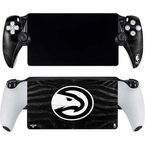 NBA Atlanta Hawks Black Animal Print PlayStation Portal Remote Player Skin