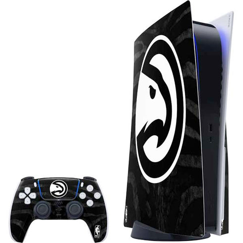NBA Atlanta Hawks Black Animal Print PlayStation PS5 Skins