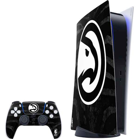 NBA Atlanta Hawks Black Animal Print PlayStation PS5 Skins