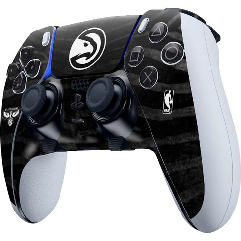 NBA Atlanta Hawks Black Animal Print PS5 DualSense Edge Pro Controller Skin