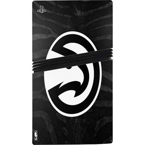 NBA Atlanta Hawks Black Animal Print PS5 Pro Console Skin