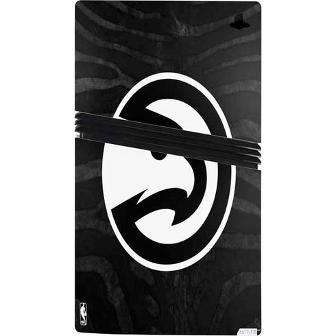 NBA Atlanta Hawks Black Animal Print PS5 Pro Console Skin