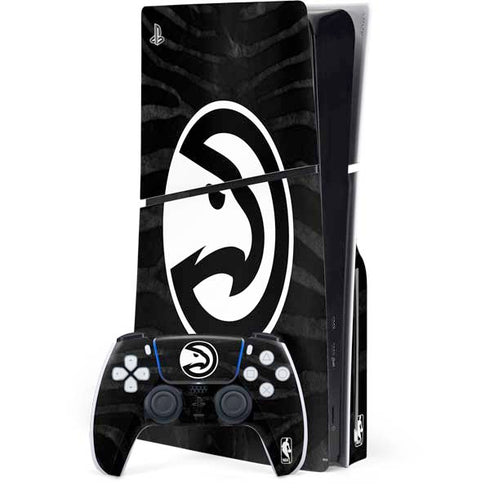 NBA Atlanta Hawks Black Animal Print PlayStation PS5 Skins