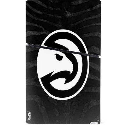 NBA Atlanta Hawks Black Animal Print PS5 Slim Digital Edition Console Skin