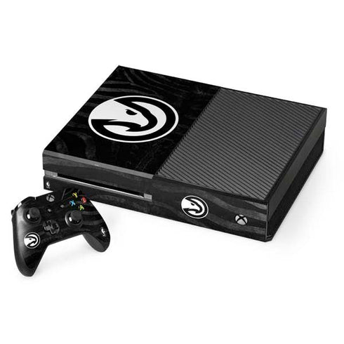 NBA Atlanta Hawks Black Animal Print Xbox One Console and Controller Bundle Skin
