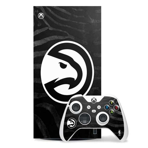 NBA Atlanta Hawks Black Animal Print Xbox Series X Skins