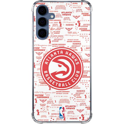 NBA Atlanta Hawks Blast Galaxy A55 5G Clear Case