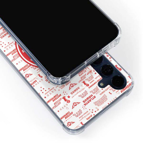 NBA Atlanta Hawks Blast Galaxy A55 5G Clear Case