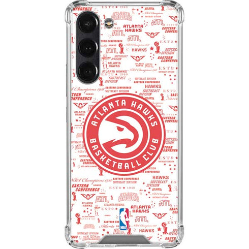 NBA Atlanta Hawks Blast Galaxy S24 FE Clear Case