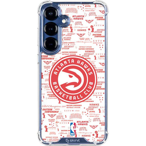 NBA Atlanta Hawks Blast Galaxy S25 Plus Clear Case