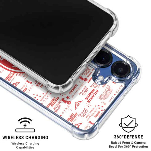 NBA Atlanta Hawks Blast Galaxy S25 Plus Clear Case