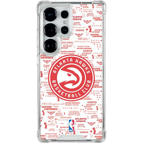 NBA Atlanta Hawks Blast Galaxy S25 Ultra Clear Case
