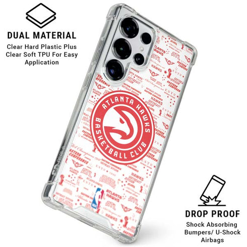 NBA Atlanta Hawks Blast Galaxy S26 Ultra Clear Case