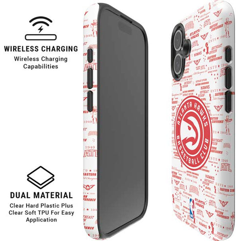 NBA Atlanta Hawks Blast iPhone 16 Magsafe Impact Case