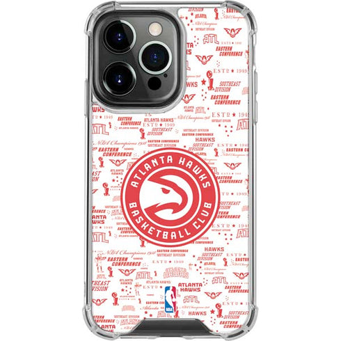 NBA Atlanta Hawks Blast iPhone 16 Pro Clear Case