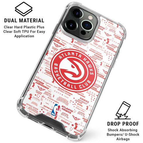 NBA Atlanta Hawks Blast iPhone 16 Pro Clear Case