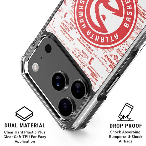 NBA Atlanta Hawks Blast iPhone 18 Pro Clear Case