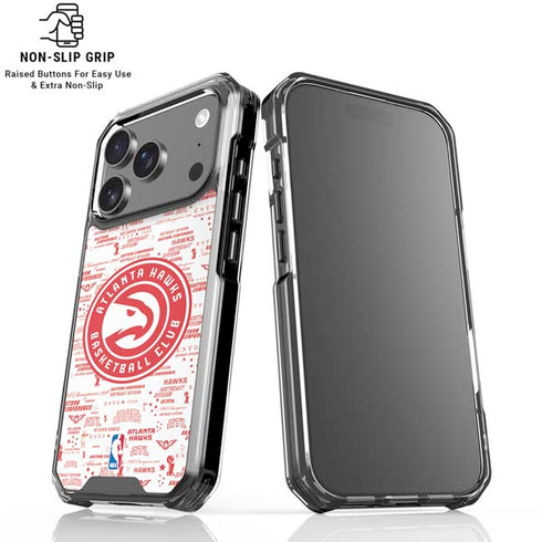 NBA Atlanta Hawks Blast iPhone 18 Pro Clear Case