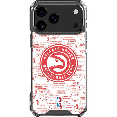 NBA Atlanta Hawks Blast iPhone 18 Pro Max Clear Case